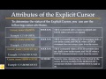 Oracle pl sql tutorial - Explicit cursors in PL_SQL blocks #23