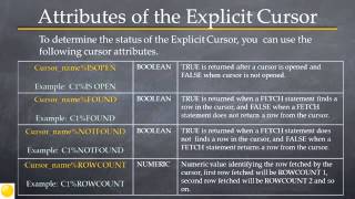 Oracle pl sql tutorial - Explicit cursors in PL_SQL blocks #23