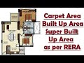 Know about Carpet Area, Built-up Area, Super Built-up Area as per RERA