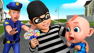 Don't Take Things from Strangers | Policeman is Here to Help | Rosoo Nursery Rhymes \u0026 Kids Songs