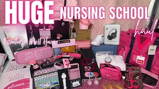 HUGE NURSING SCHOOL SUPPLIES HAUL | MUST-HAVE ESSENTIALS 2025 #nursingschool