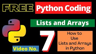 7. Lists and Arrays in Python - Online Python Coding Classes in Hindi - Python Programming