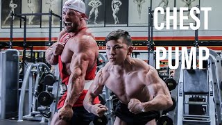 DESTROYING Chest W/ JOEY SWOLL! || 16 Year Old Tristyn Lee Trains Chest W/ Joey Swoll