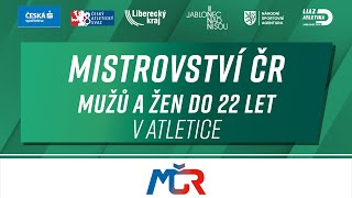 2. den - Mistrovství ČR mužů a žen do 22 let na dráze - Jablonec n/N 2024