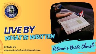 Live by What is Written - Pastor Anthony Samuel