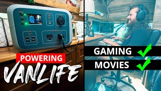 Powering VANLIFE Gaming and Movies | Maxoak Bluetti 500wh Power Station