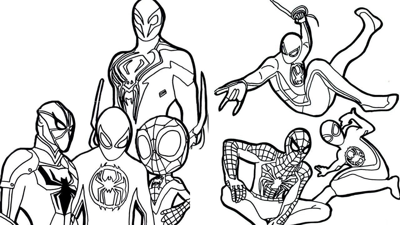 Coloriages Spiderman 2099