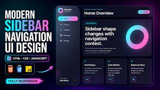 Morphing Sidebar Navigation with HTML, CSS & JavaScript