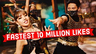 Global Fastest Songs to Reach 10 Million Likes on Youtube of All Time (fastest 10 million likes)