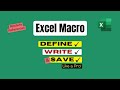 Excel Macro | Define, Write, and Save Like a Pro! | Absolute References