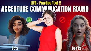 Accenture Communication Round 2024: Live Practice Test, Tips & Actual Questions!