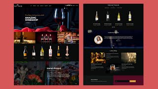 How to make a responsive Wine Shop website using HTML, CSS and jQuery