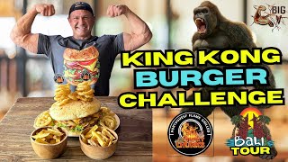 KING KONG BURGER CHALLENGE 🍔 @ Chunky Chunks Flame Grill | BALI Tour