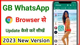 gb whatsapp update in chrome browser // gb whatsapp update kaise kare