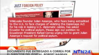 Artistas, intelectuales y economistas apoyan petición de Julian Assange a Ecuador