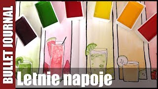 [BuJo] Pomysł na tygodniówkę - Letnie napoje 🍹