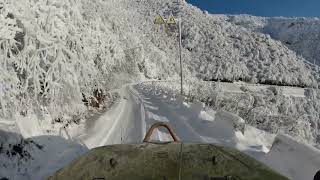 大瓦山（大圆包观景台雪后下山路况参考）