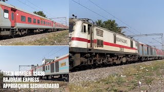 Train Number 12438 - Rajdhani Express - Approaching Secunderabad