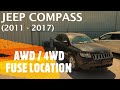 Jeep Compass - AWD / 4WD FUSE LOCATION (2011 - 2017)