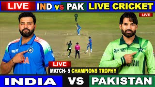 🔴Live: IND vs PAK, 5th ODI, Dubai | Live Scores \u0026 Commentary | India vs Pakistan | 2nd Innings