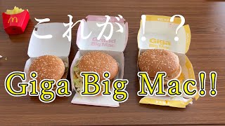 「ギガビックマック」「グランドビックマック」「ビックマック」を比べてみた！マクドナルド