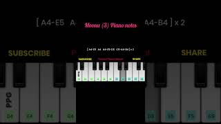 Moonu (3) BGM Piano / Keyboard notes #keyboard #keyboardtutorial #pianotutorial
