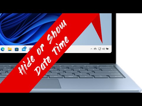 How to Hide or Show date and time from taskbar Windows 11 | Windows 10