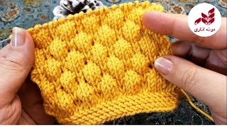 مدل دومیل پفکی رو آسان بباف و لذت ببر🥰✔️✔️ دونه اناری dooneanari #knitting