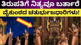 ತಿರುಪತಿಯ ಈ‌ ಜಾಗಕ್ಕೆ ನಿತ್ಯವೂ ವೈಕುಂಠದಿಂದ ಬರ್ತಾರೆ ಚತುರ್ಭುಜಧಾರಿಗಳು!| #tirupati #venkateshwara #ttd