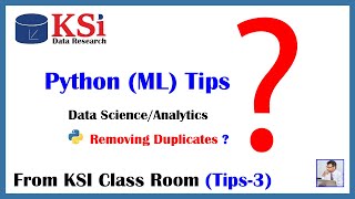 Data Cleaning Removing Duplicate Rows for Machine Learning | Python | How
