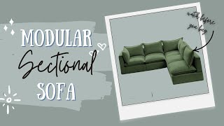 Transform your living room with a stylish and versatile, modular sectional sofa!