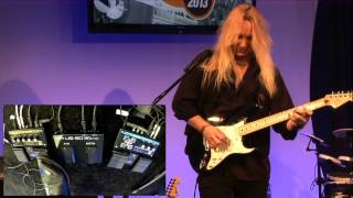 Kraft Music - Roland GR-D \u0026 GR-S V-Guitar Pedal Demos at NAMM 2013