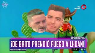 ¡De Brito prendió fuego a Lhoan!