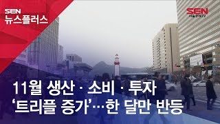 11월 생산·소비·투자 ‘트리플 증가’…한 달만 반등