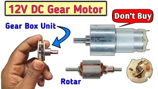 12 Volt DC Gear Motor Test Review \u0026 Teardown || High Torque DC Gear Motor Testing