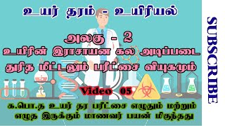 A/L Biology Tamil | அலகு 2 - துரித மீட்டல்   | தொடர் 05