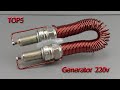 Free Energy 220v Generator Top 5 Copper Coil Light Bulb Spark Plug Transformer Idea
