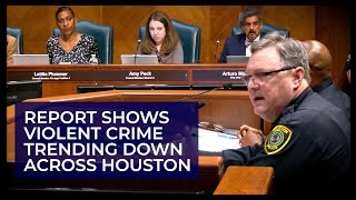 Report Shows Violent Crime Trending Down Across Houston | Houston Police