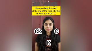 when to use c, k \u0026 Ck |c,k, Ck Rule|when we hear |k| sound whether to write c, k or Ck? @Yameasekids