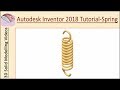 🎧 Autodesk Inventor 2018 Tutorial || Spring|| (Audio ➕ Caption) Included