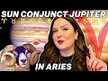 Sun Conjunct Jupiter in Aries 2023 | All 12 Signs
