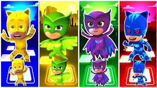 CATBOY ★🆚OWLETTE 🆚 NIGHT NINJA 🆚 GEKKOY🆚PJ MASKS ,,, tiles hop EDM Rush ♥♥️♥️