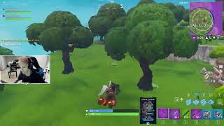 FORTNITE HIGHLIGHT - NINJA Knocking guy off cliff into water
