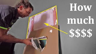 Large Plasterboard Repair - How much I Charge (Full Breakdown)