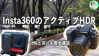 192日【Insta360とGH6】新宿中央公園で花やビルを撮影【アクティブHDRで散歩】