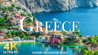 FLYING OVER GREECE (4K UHD) - Relaxing Music Along With Beautiful Nature Videos - 4K Video HD