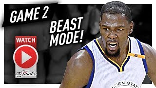 Kevin Durant Full Game 2 Highlights vs Cavaliers 2017 Finals - 33 Pts, 13 Reb, BEAST MODE!