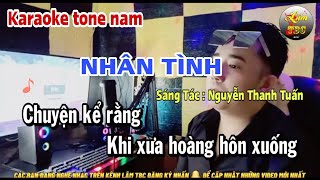 karaoke - Nhân Tình tone nam  ( beat hay dể hát - Hoàng Lâm