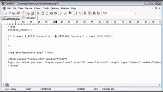 Beginner PHP Tutorial 167 Creating Captcha Image Security Part 4