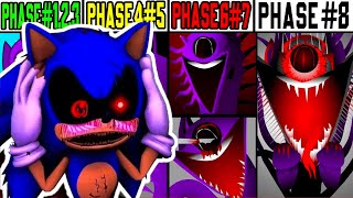 Sonic.Exe Watch Phase 1-2 VS Phase 3-4 VS Phase 5-6 VS Phase 7 VS Phase 8 in Incredibox Sprunki!